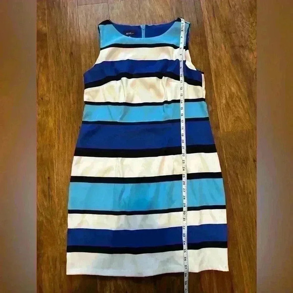 ALYX Women’s Blue Striped Dress Size 18 - Picture 3 of 7